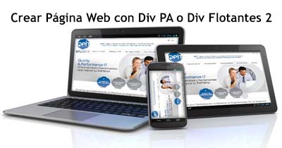 Crear Página Web con Div PA o Div Flotantes 2