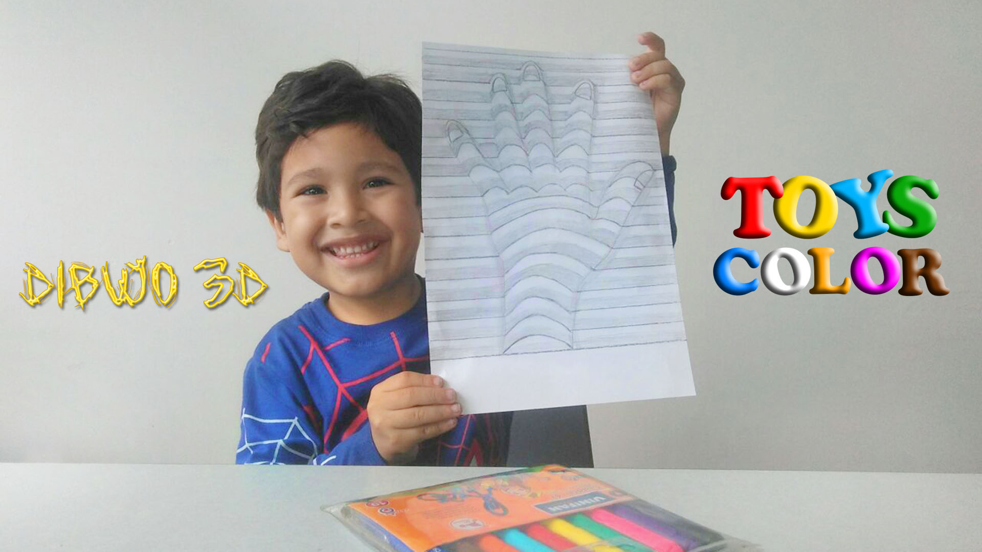 Como Dibujar una Mano en 3D – Dibuja y Colorea una Mano en 3D – Dibujos para Niños – Learn Colors – ToysColor