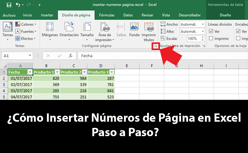 Cómo Insertar Números de Página en Excel paso a paso